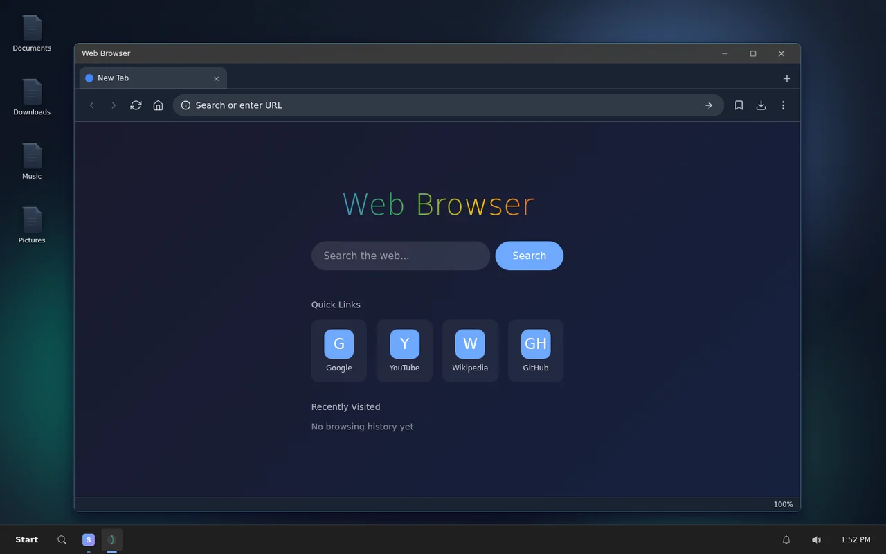 Switchboard web browser app running in a desktop window